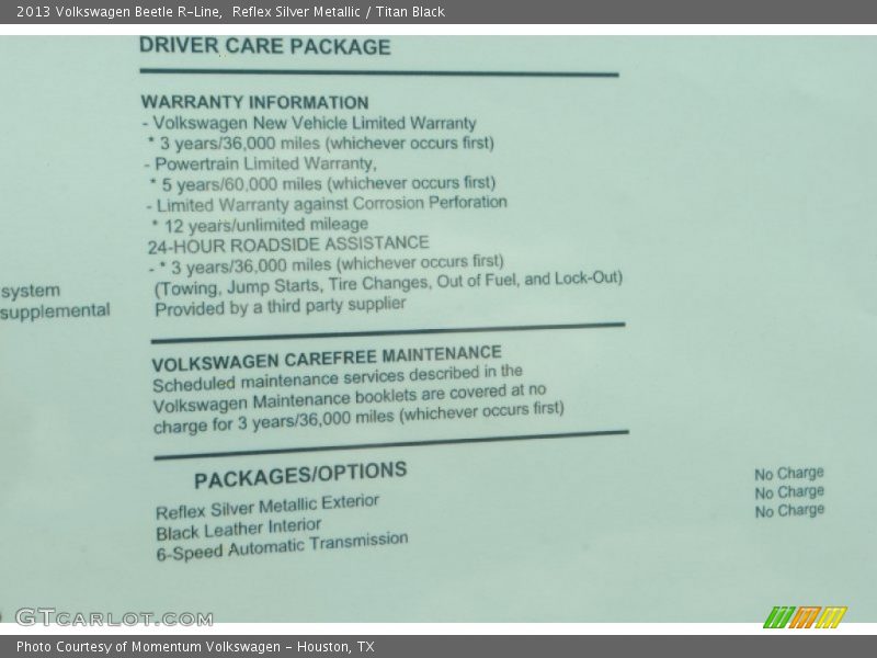 Reflex Silver Metallic / Titan Black 2013 Volkswagen Beetle R-Line