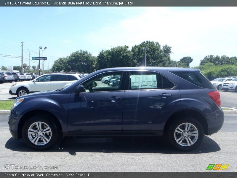 Atlantis Blue Metallic / Light Titanium/Jet Black 2013 Chevrolet Equinox LS