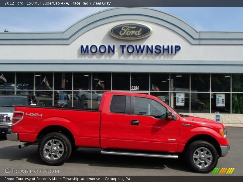 Race Red / Steel Gray 2012 Ford F150 XLT SuperCab 4x4