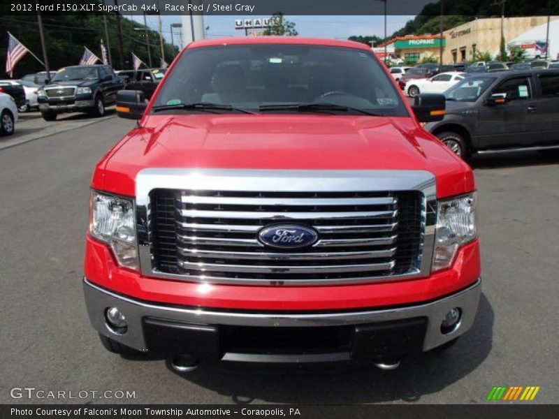 Race Red / Steel Gray 2012 Ford F150 XLT SuperCab 4x4