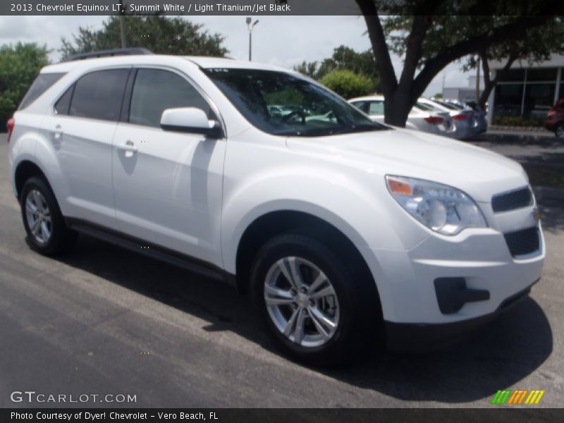Summit White / Light Titanium/Jet Black 2013 Chevrolet Equinox LT