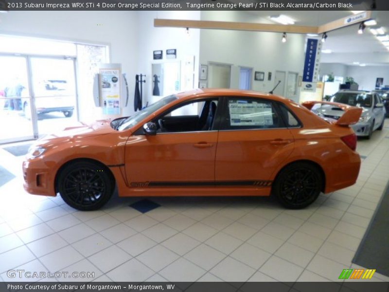  2013 Impreza WRX STi 4 Door Orange Special Edition Tangerine Orange Pearl