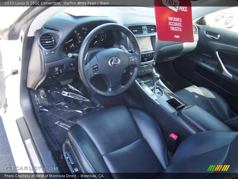 Starfire White Pearl / Black 2010 Lexus IS 250C Convertible