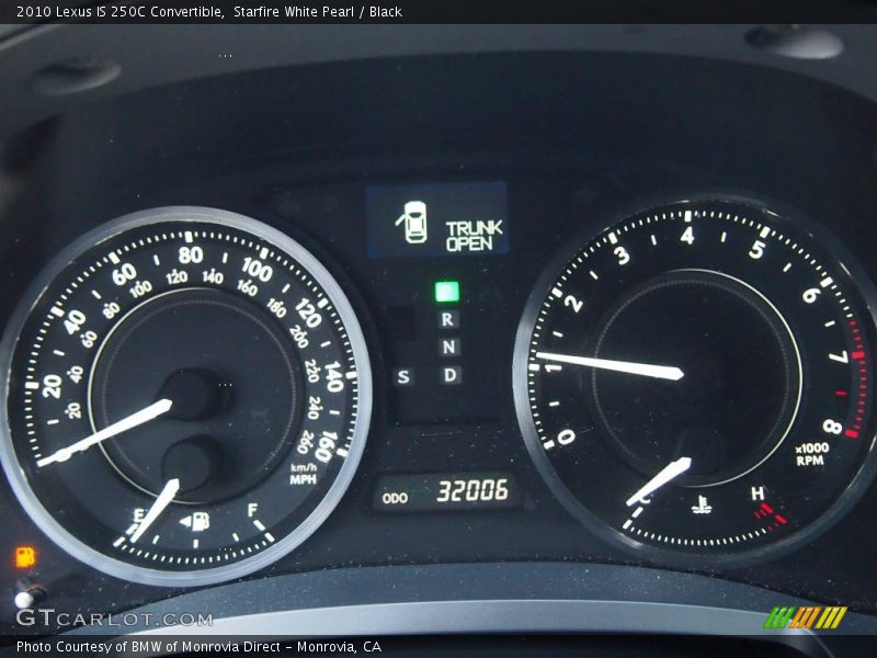 Starfire White Pearl / Black 2010 Lexus IS 250C Convertible