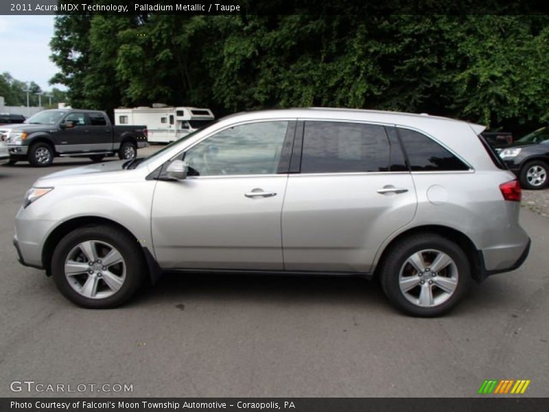 Palladium Metallic / Taupe 2011 Acura MDX Technology