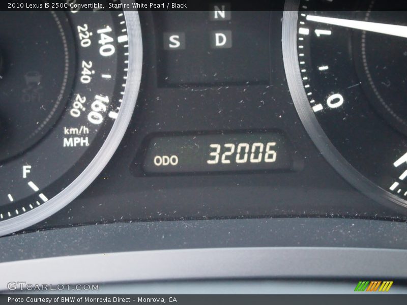 Starfire White Pearl / Black 2010 Lexus IS 250C Convertible