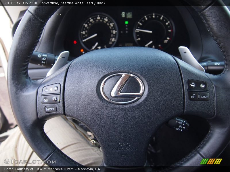 Starfire White Pearl / Black 2010 Lexus IS 250C Convertible