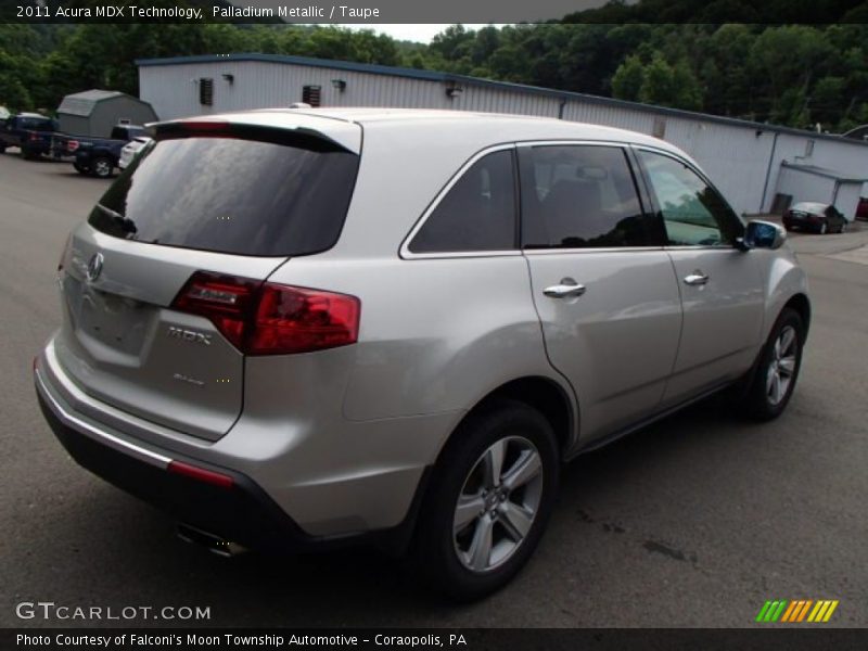 Palladium Metallic / Taupe 2011 Acura MDX Technology