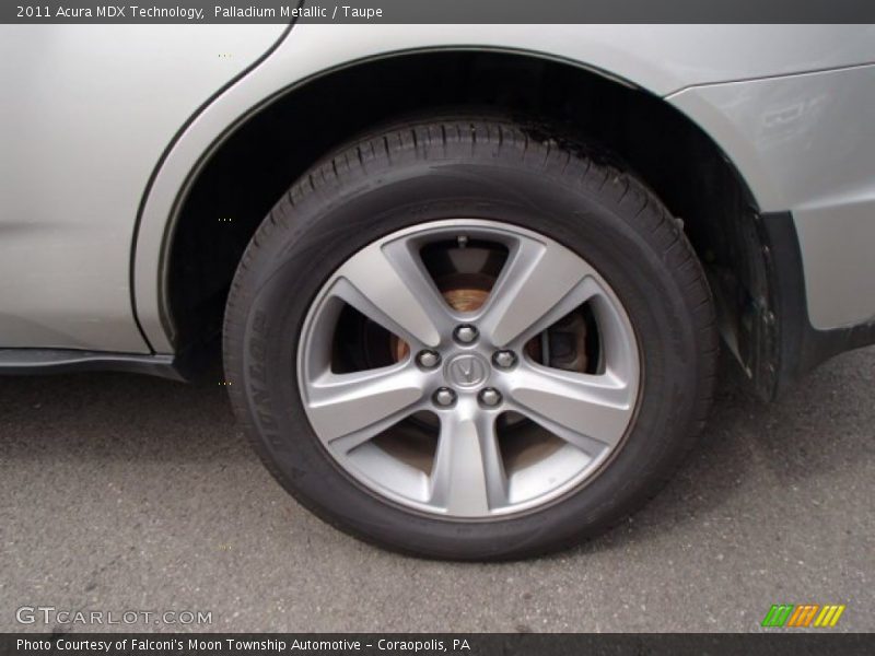 Palladium Metallic / Taupe 2011 Acura MDX Technology
