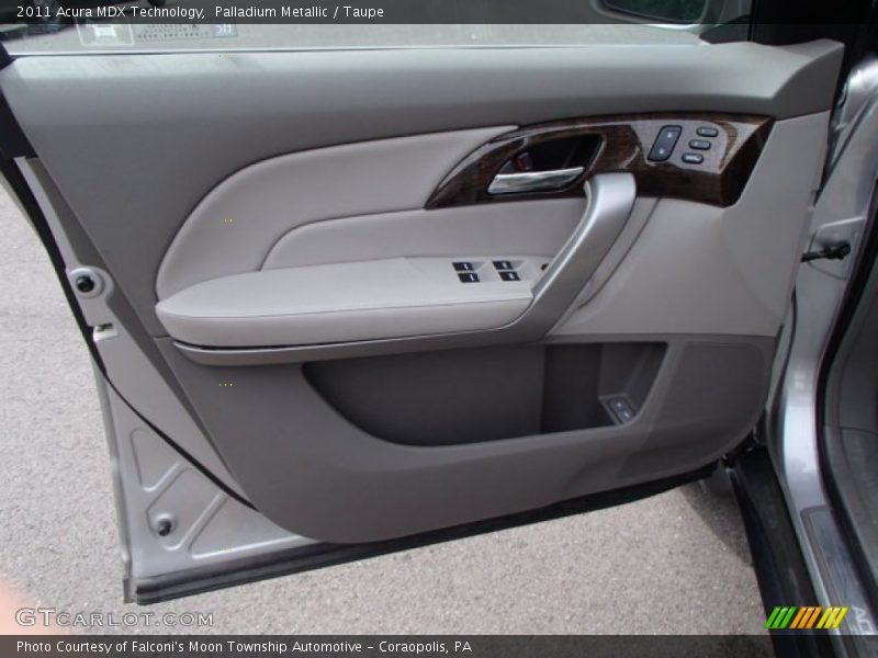 Palladium Metallic / Taupe 2011 Acura MDX Technology