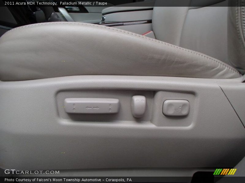 Palladium Metallic / Taupe 2011 Acura MDX Technology
