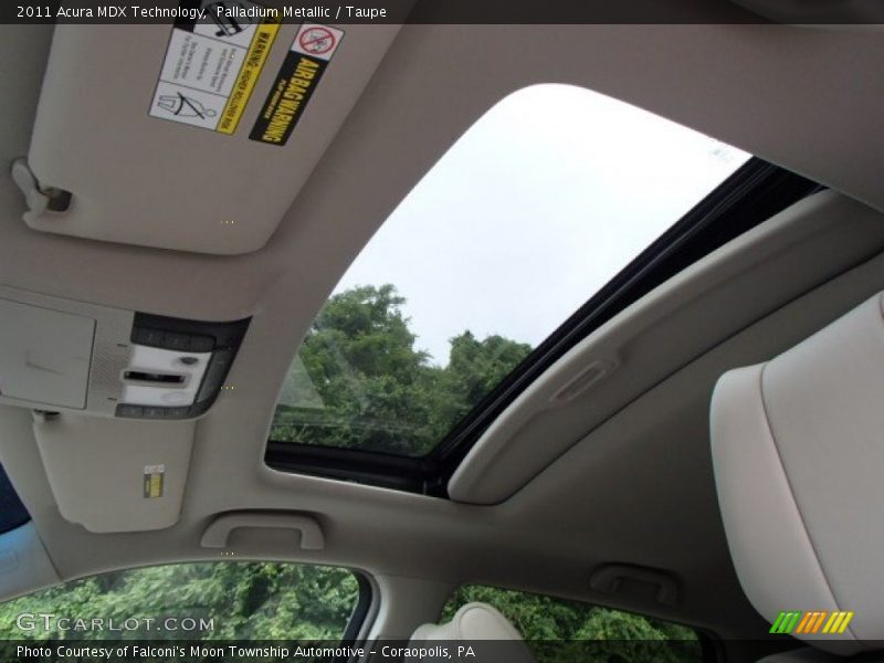 Palladium Metallic / Taupe 2011 Acura MDX Technology