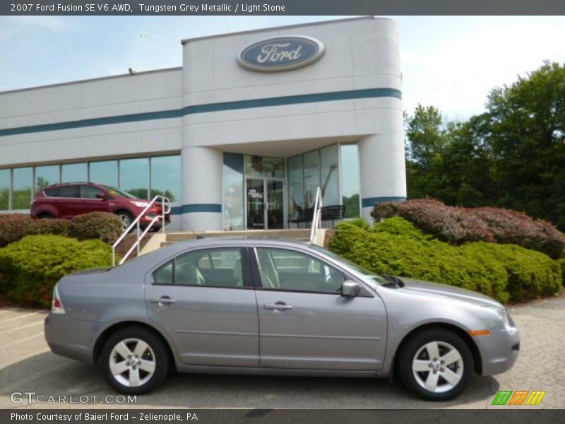 Tungsten Grey Metallic / Light Stone 2007 Ford Fusion SE V6 AWD
