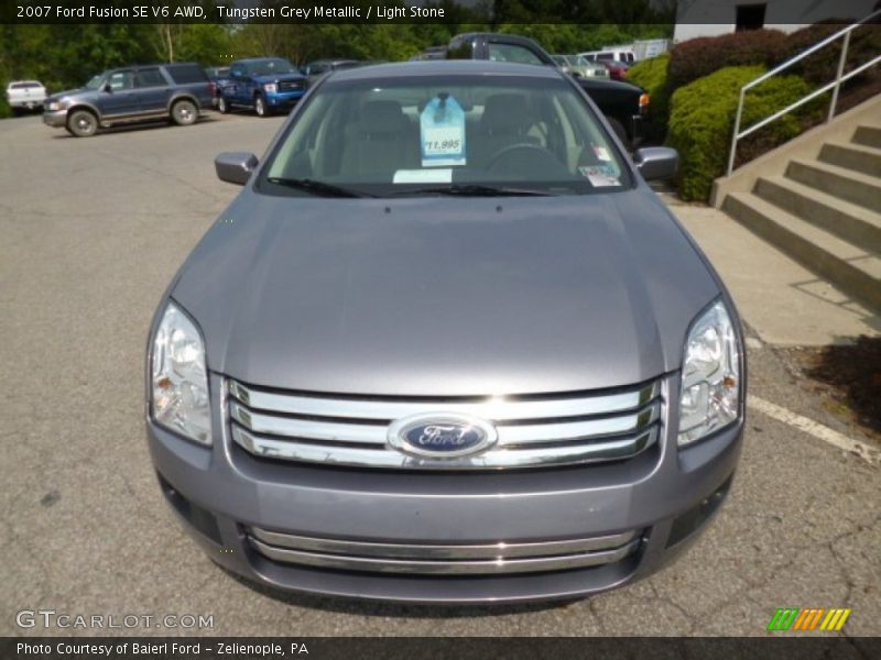 Tungsten Grey Metallic / Light Stone 2007 Ford Fusion SE V6 AWD