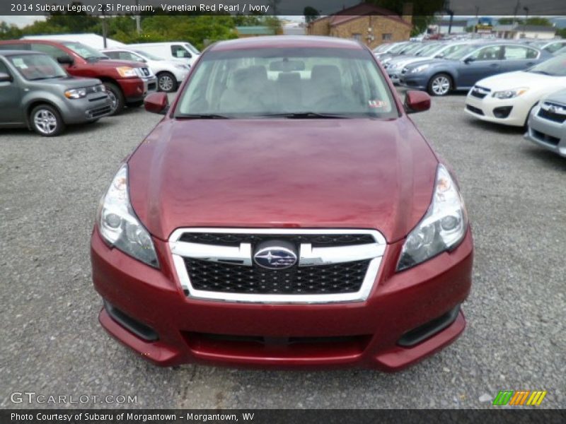 Venetian Red Pearl / Ivory 2014 Subaru Legacy 2.5i Premium