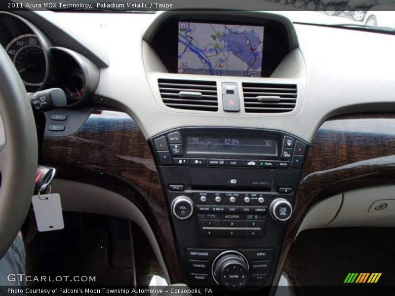 Palladium Metallic / Taupe 2011 Acura MDX Technology