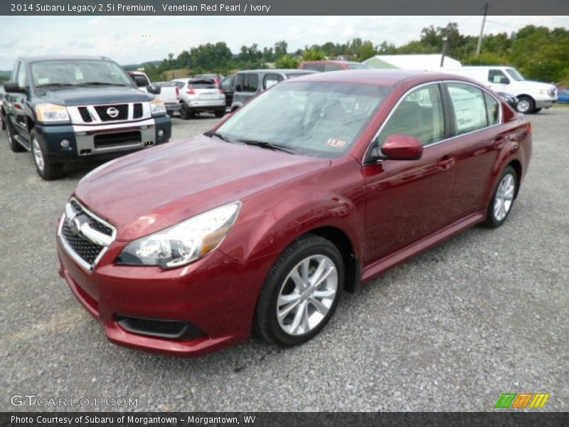 Venetian Red Pearl / Ivory 2014 Subaru Legacy 2.5i Premium