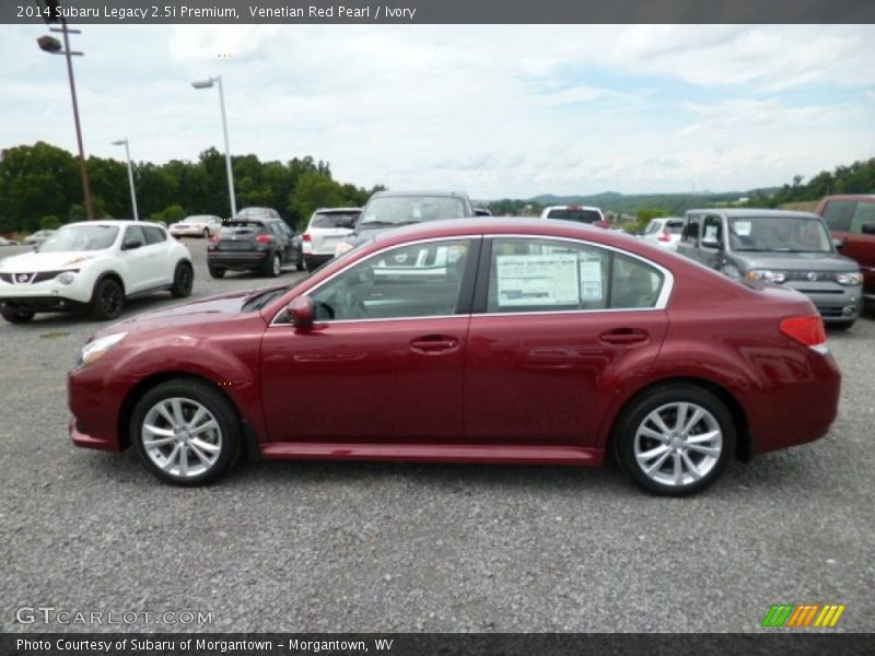 Venetian Red Pearl / Ivory 2014 Subaru Legacy 2.5i Premium
