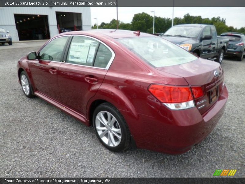 Venetian Red Pearl / Ivory 2014 Subaru Legacy 2.5i Premium