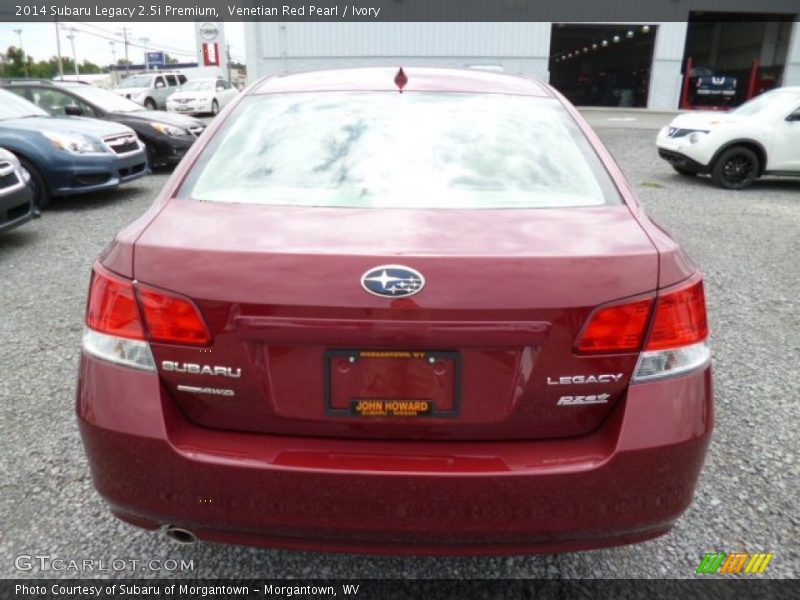 Venetian Red Pearl / Ivory 2014 Subaru Legacy 2.5i Premium