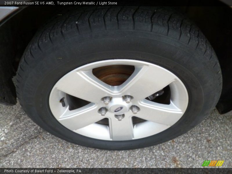 Tungsten Grey Metallic / Light Stone 2007 Ford Fusion SE V6 AWD