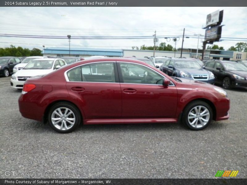 Venetian Red Pearl / Ivory 2014 Subaru Legacy 2.5i Premium