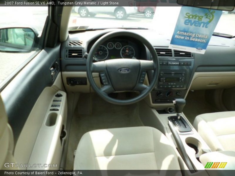 Tungsten Grey Metallic / Light Stone 2007 Ford Fusion SE V6 AWD