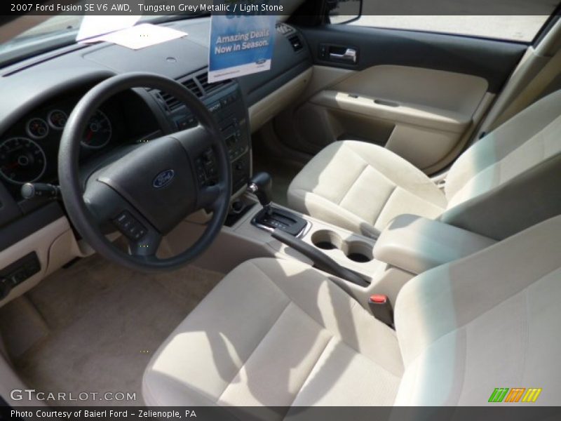  2007 Fusion SE V6 AWD Light Stone Interior