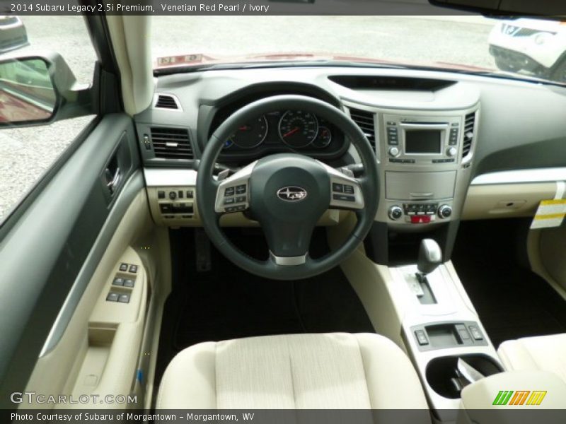 Venetian Red Pearl / Ivory 2014 Subaru Legacy 2.5i Premium