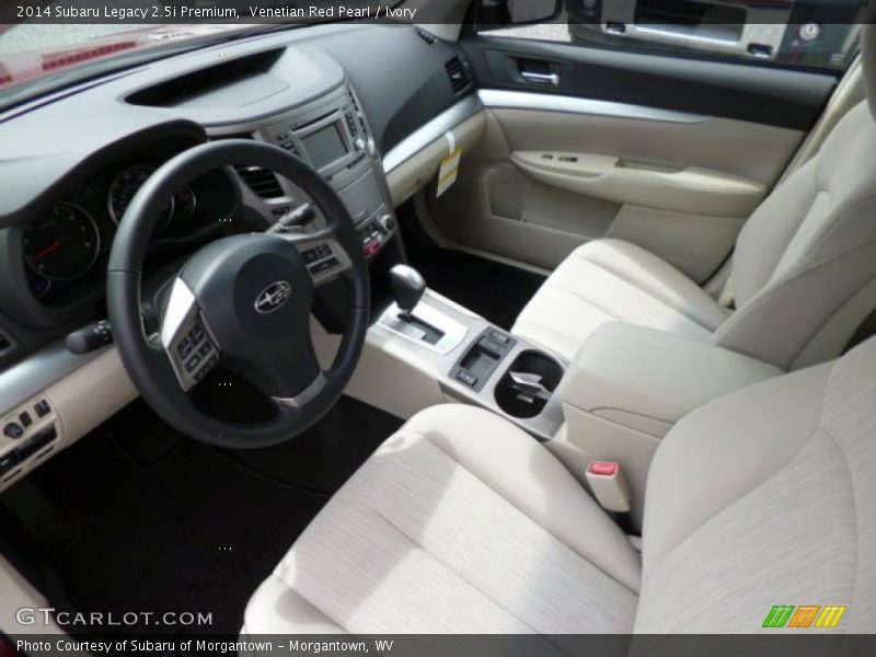 Venetian Red Pearl / Ivory 2014 Subaru Legacy 2.5i Premium