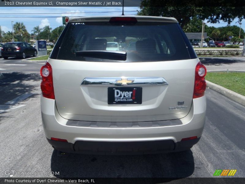 Champagne Silver Metallic / Jet Black 2013 Chevrolet Equinox LS