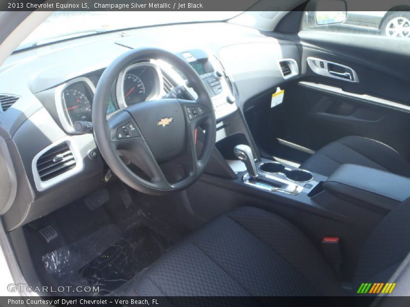 Champagne Silver Metallic / Jet Black 2013 Chevrolet Equinox LS
