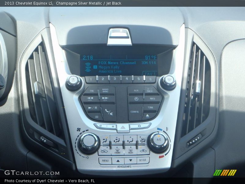 Champagne Silver Metallic / Jet Black 2013 Chevrolet Equinox LS