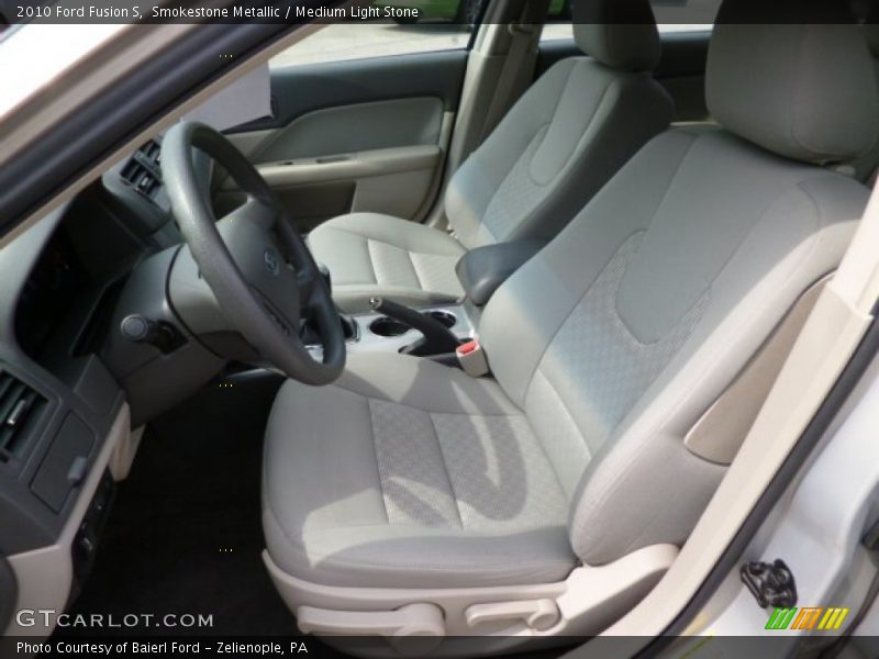  2010 Fusion S Medium Light Stone Interior