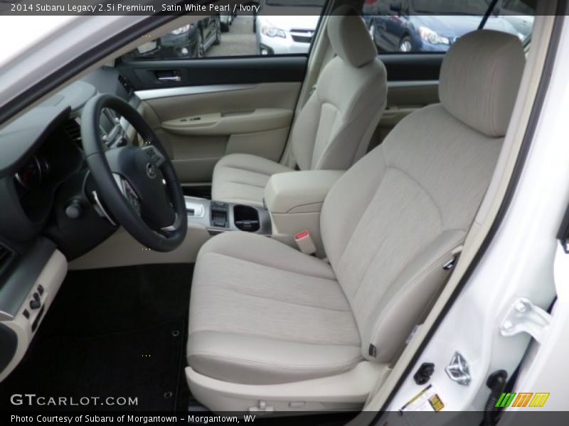 Satin White Pearl / Ivory 2014 Subaru Legacy 2.5i Premium