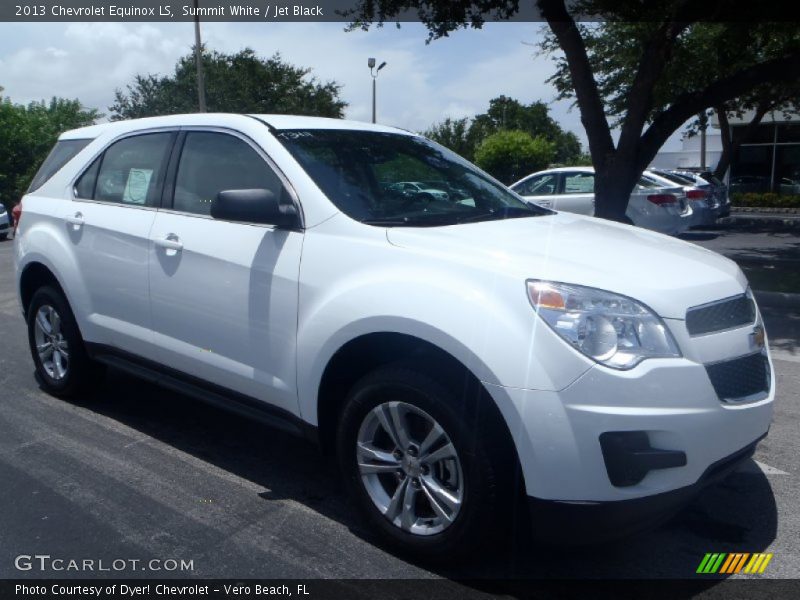 Summit White / Jet Black 2013 Chevrolet Equinox LS