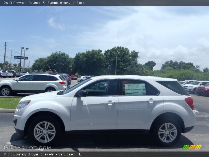 Summit White / Jet Black 2013 Chevrolet Equinox LS