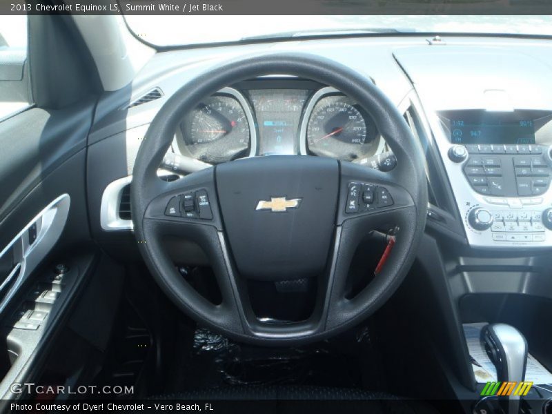 Summit White / Jet Black 2013 Chevrolet Equinox LS