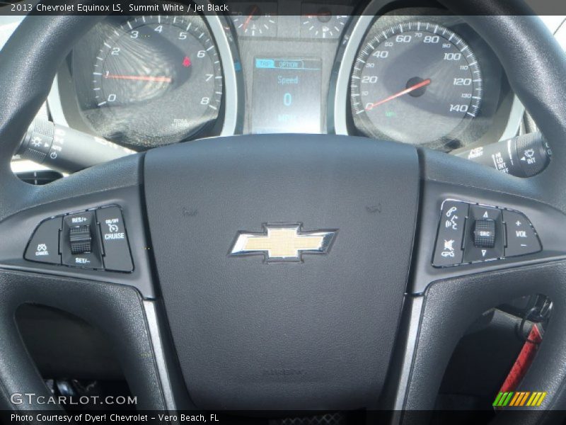 Summit White / Jet Black 2013 Chevrolet Equinox LS