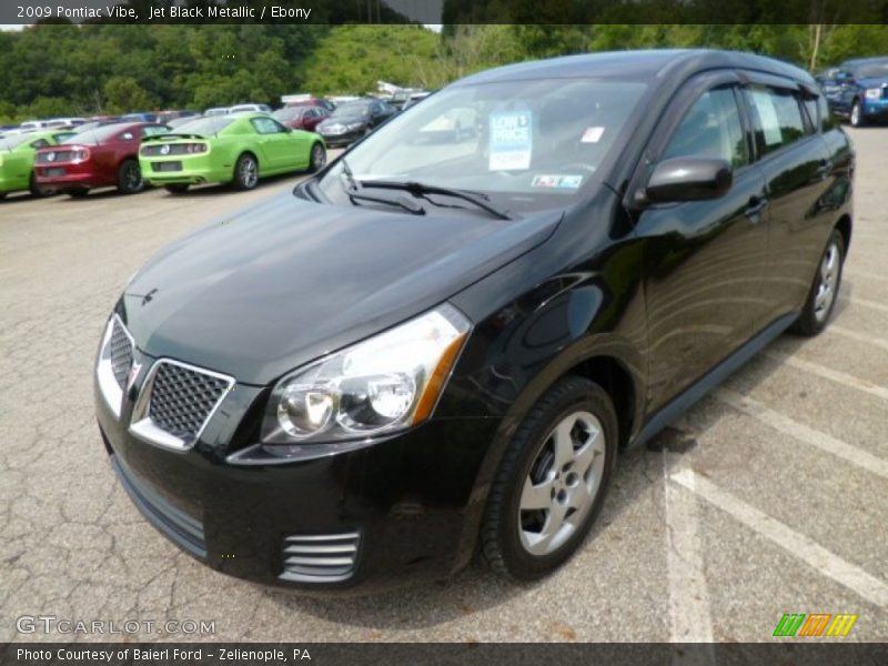 Jet Black Metallic / Ebony 2009 Pontiac Vibe