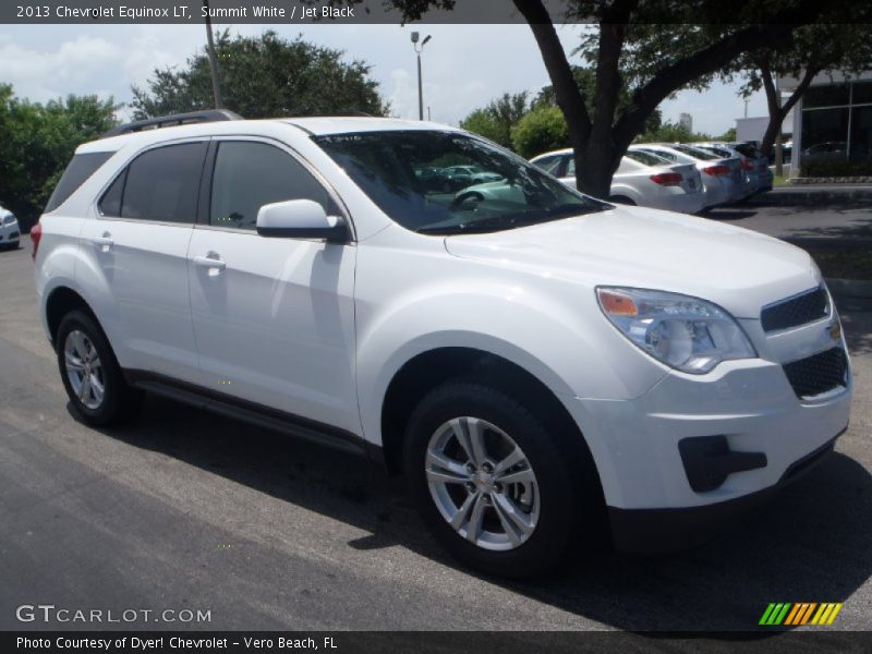 Summit White / Jet Black 2013 Chevrolet Equinox LT