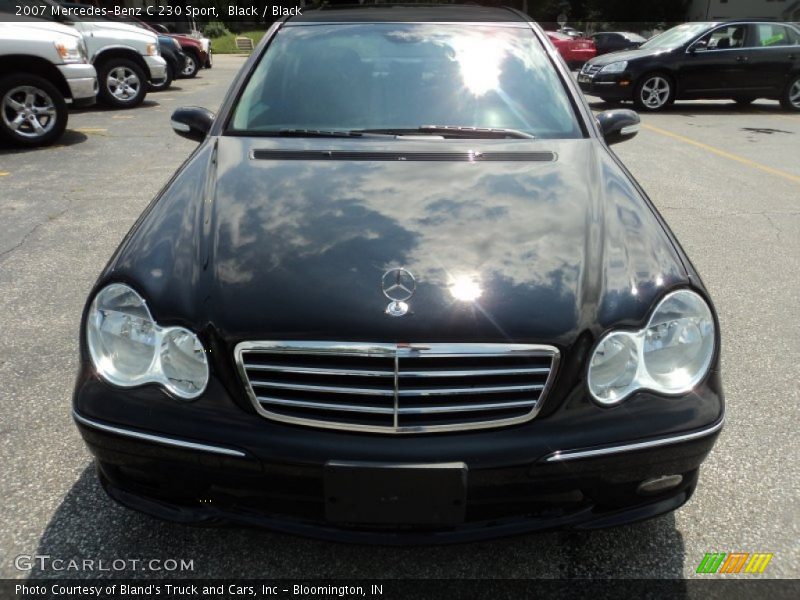 Black / Black 2007 Mercedes-Benz C 230 Sport
