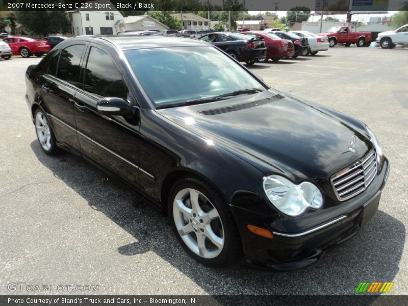 Black / Black 2007 Mercedes-Benz C 230 Sport