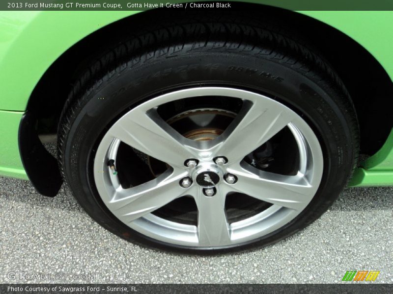 Gotta Have It Green / Charcoal Black 2013 Ford Mustang GT Premium Coupe