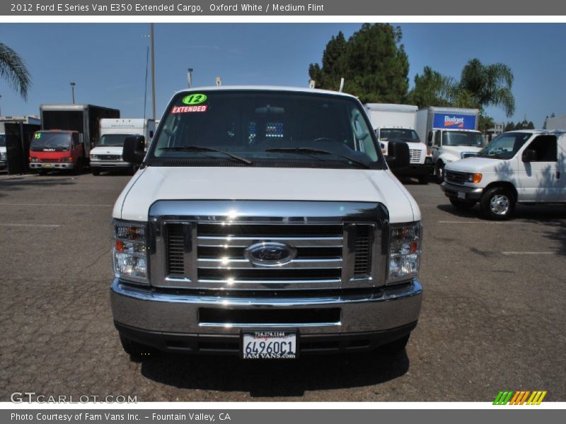 Oxford White / Medium Flint 2012 Ford E Series Van E350 Extended Cargo