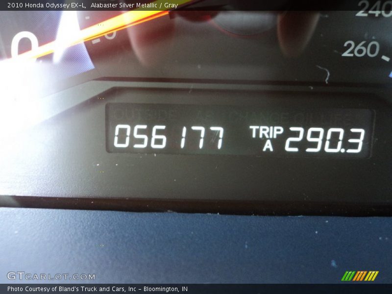 Alabaster Silver Metallic / Gray 2010 Honda Odyssey EX-L