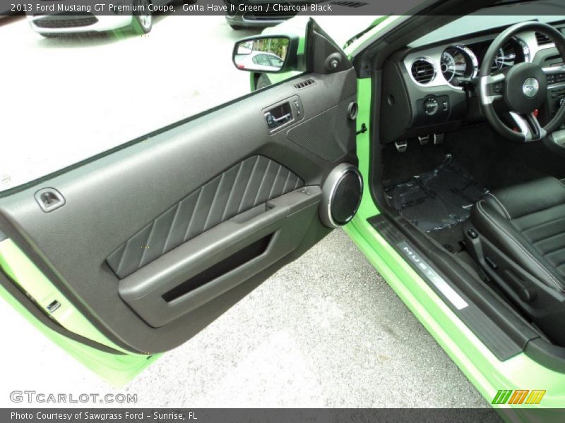 Gotta Have It Green / Charcoal Black 2013 Ford Mustang GT Premium Coupe