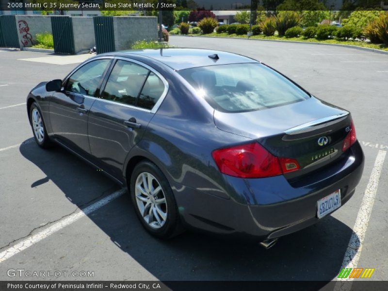 Blue Slate Metallic / Stone 2008 Infiniti G 35 Journey Sedan