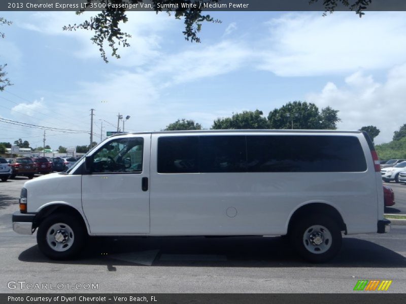 Summit White / Medium Pewter 2013 Chevrolet Express LT 3500 Passenger Van