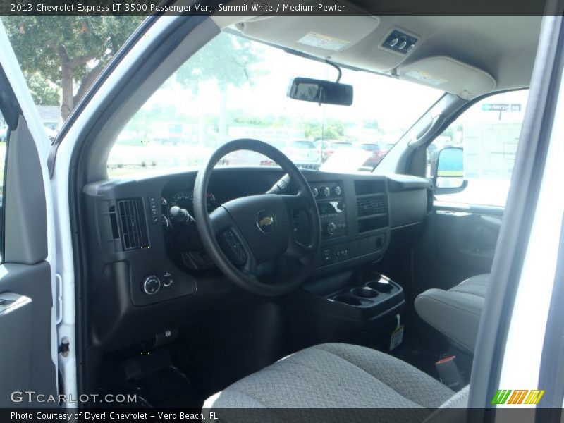 Summit White / Medium Pewter 2013 Chevrolet Express LT 3500 Passenger Van